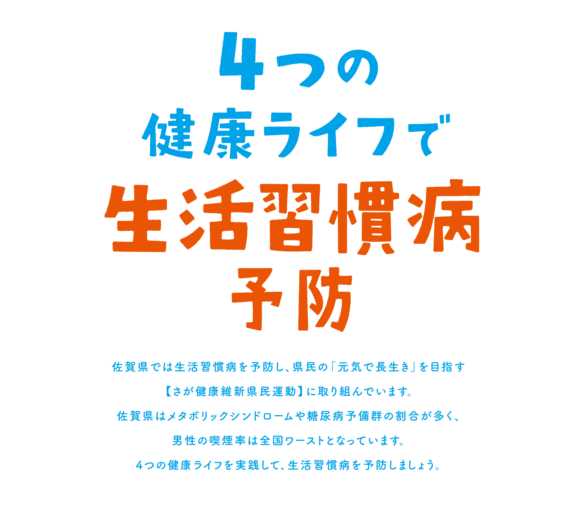 4つの健康ライフで生活習慣予防