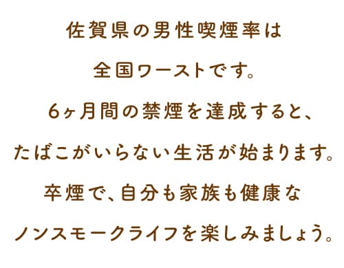 佐賀県の男性喫煙率は全国ワーストです。