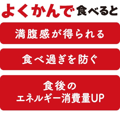 よくかんで食べると